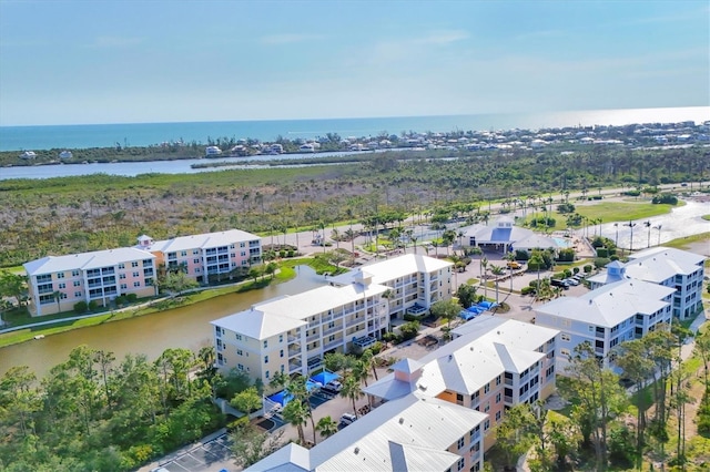8411 Placida Rd Unit 404, Placida, FL 33946 - aerial view of a large body of water and apartment complex / building