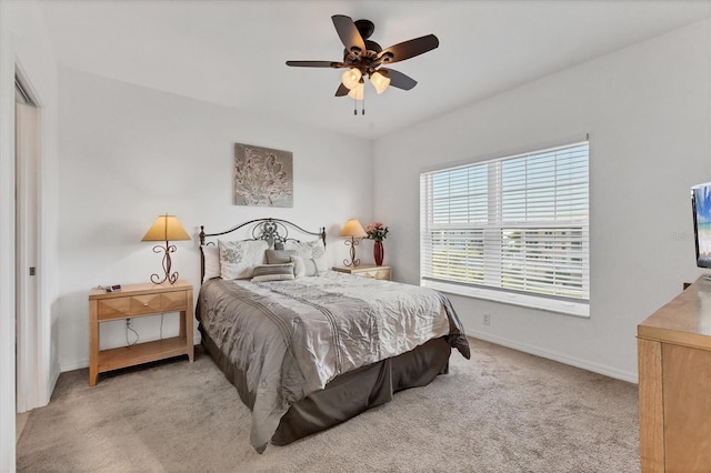 8411 Placida Rd Unit 404, Placida, FL 33946 - bedroom with carpet floors, baseboards, and a ceiling fan