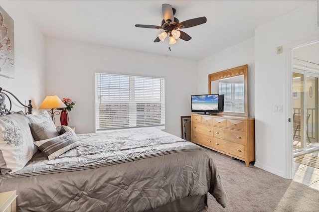8411 Placida Rd Unit 404, Placida, FL 33946 - carpeted bedroom featuring ceiling fan