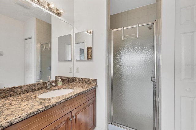 8411 Placida Rd Unit 404, Placida, FL 33946 - bathroom featuring vanity and a stall shower