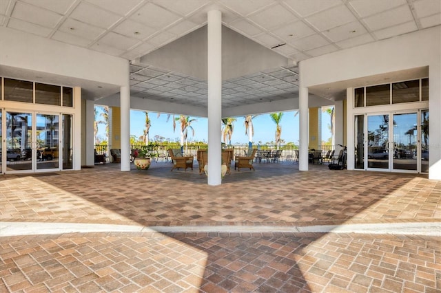 8411 Placida Rd Unit 404, Placida, FL 33946 - view of patio / terrace with french doors
