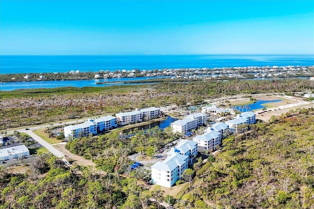 8411 Placida Rd Unit 404, Placida, FL 33946 - drone / aerial view of apartment complex and a large body of water