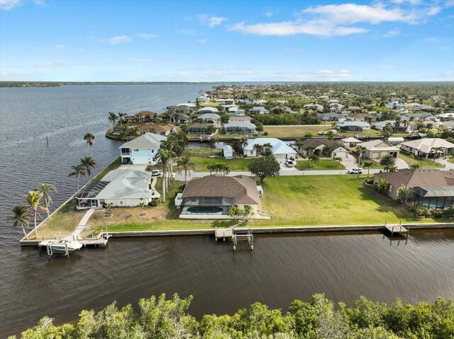 2295 Chilcote Ter, Port Charlotte, FL 33981 - aerial view of residential area with a nearby body of water