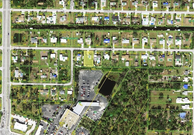859 E 2nd St, Englewood, FL 34223 - aerial view of property's location featuring property boundaries highlighted