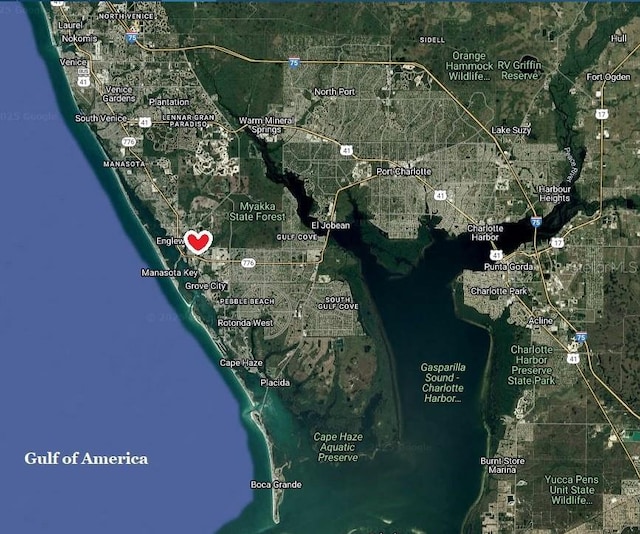 859 E 2nd St, Englewood, FL 34223 - aerial view of property's location