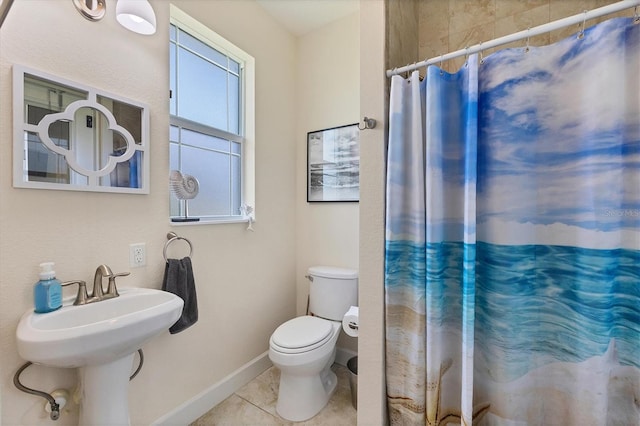 8127 Consul St, Port Charlotte, FL 33981 - full bath with a shower with curtain and tile patterned flooring
