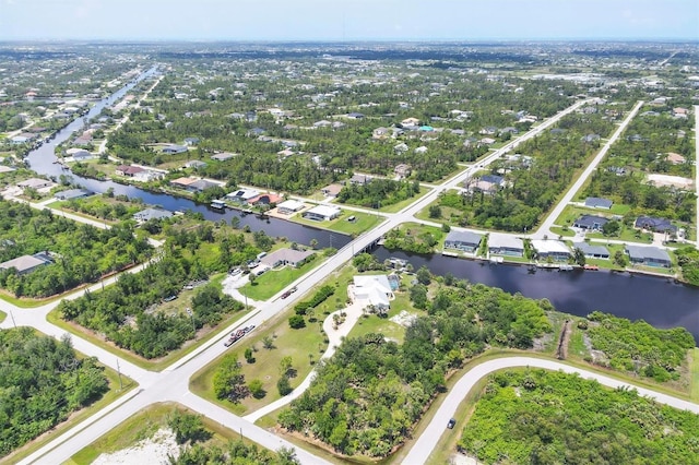 8127 Consul St, Port Charlotte, FL 33981 - aerial view of property's location with a large body of water and nearby suburban area