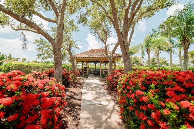 7303 Jessie Harbor Dr Unit 7303, Osprey, FL 34229 - view of community featuring a gazebo