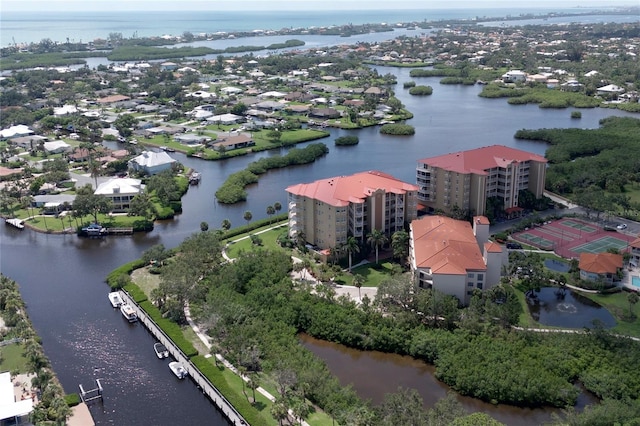 7303 Jessie Harbor Dr Unit 7303, Osprey, FL 34229 - aerial view of a nearby body of water and apartment complex