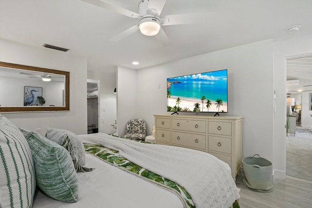 7530 Whitcomb St, Englewood, FL 34223 - bedroom featuring ceiling fan and recessed lighting