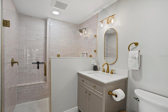 7530 Whitcomb St, Englewood, FL 34223 - full bathroom featuring toilet, vanity, and a stall shower