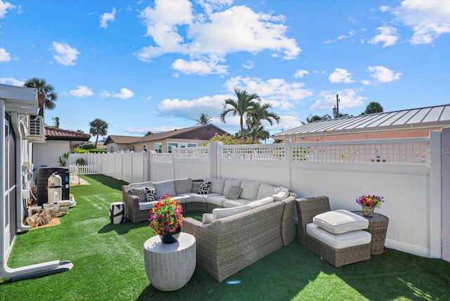7530 Whitcomb St, Englewood, FL 34223 - view of yard with an outdoor hangout area