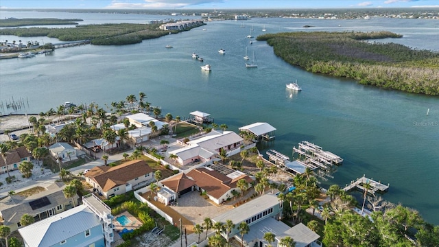 7530 Whitcomb St, Englewood, FL 34223 - aerial view of residential area featuring a nearby body of water