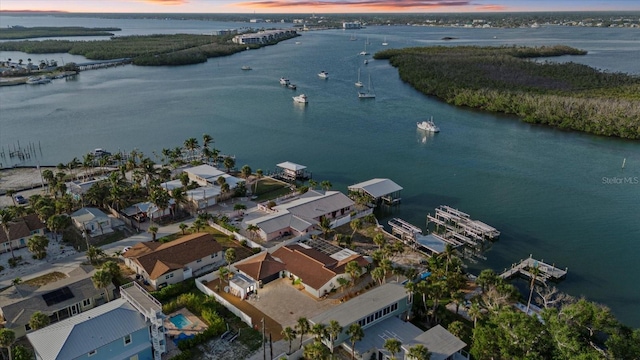 7530 Whitcomb St, Englewood, FL 34223 - aerial view of property and surrounding area featuring a nearby body of water