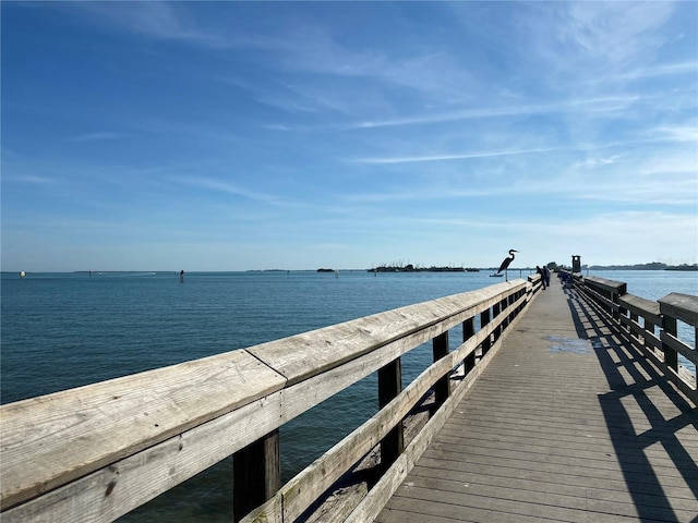 1501 Beach Rd Unit 310, Englewood, FL 34223 - dock area featuring a water view