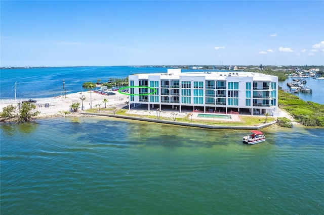 1375 Beach Rd Unit 201, Englewood, FL 34223 - bird's eye view of a large body of water and a pool area