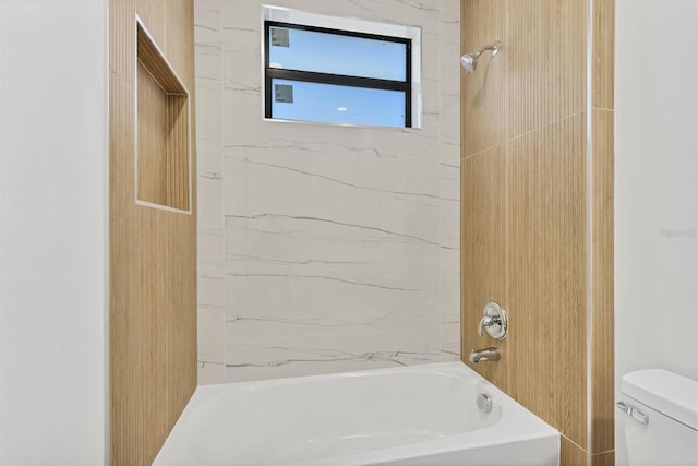 10242 Hallendale Dr, Port Charlotte, FL 33981 - full bathroom featuring toilet and washtub / shower combination