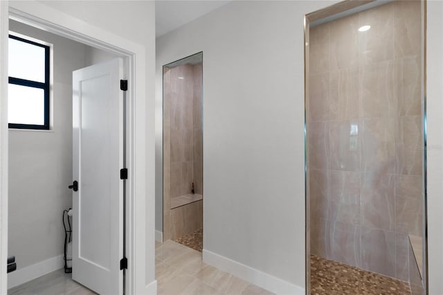 10454 Atenia St, Port Charlotte, FL 33981 - bathroom featuring a walk in shower and baseboards