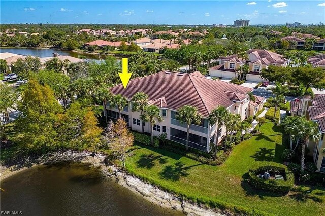 13091 Sandy Key Bnd Unit 104, North Fort Myers, FL 33903 - aerial perspective of suburban area featuring a large body of water