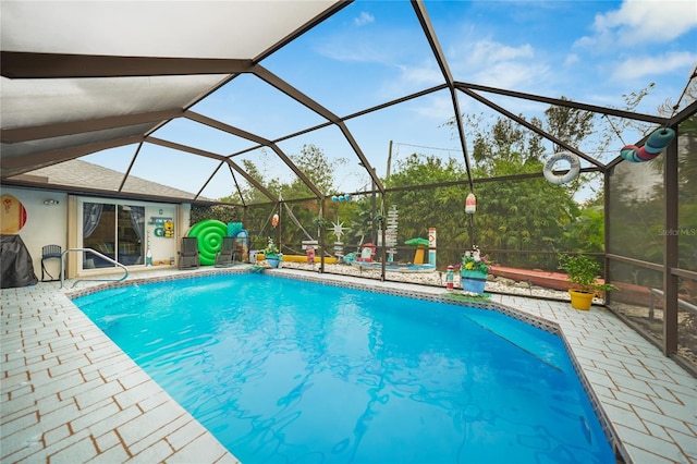 13703 Drysdale Ave, Port Charlotte, FL 33981 - outdoor pool with a patio and a lanai