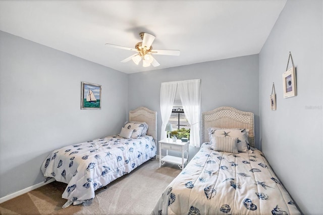 534 Wekiva River Ct Unit 103, Englewood, FL 34223 - bedroom featuring carpet floors and a ceiling fan