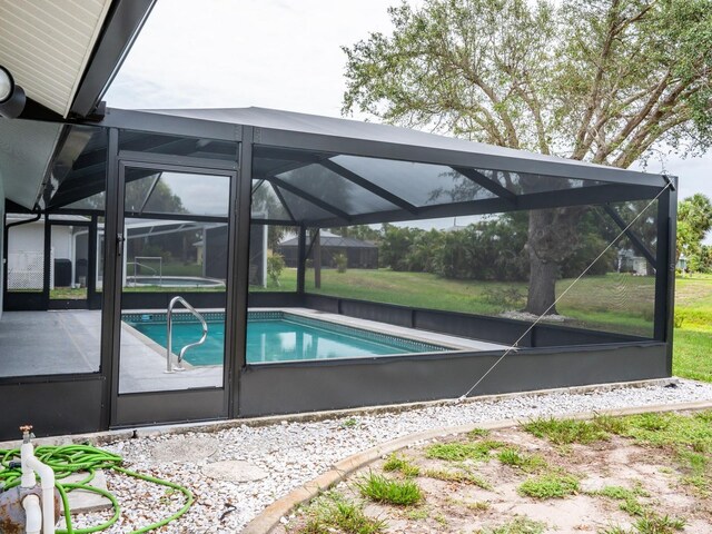 21 Sportsman Way, Rotonda West, FL 33947 - outdoor pool with a lanai and a patio