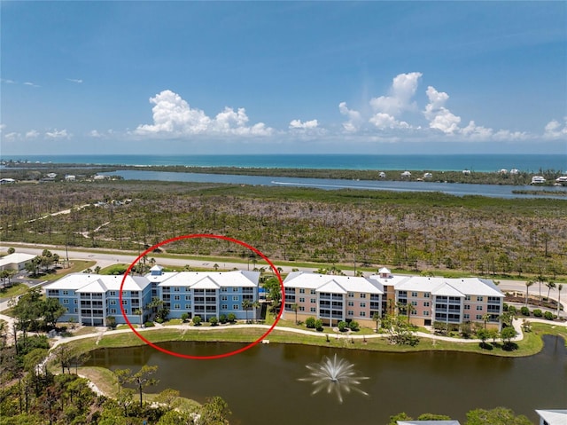 8405 Placida Rd Unit 406, Placida, FL 33946 - aerial view of a nearby body of water and apartment complex