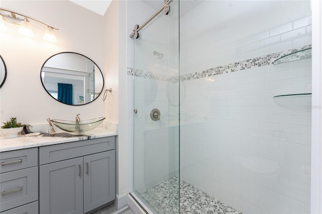 8405 Placida Rd Unit 406, Placida, FL 33946 - full bathroom featuring vanity and a shower stall