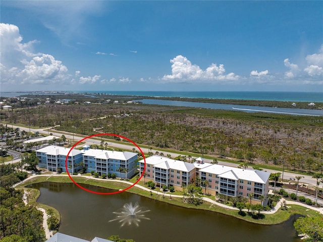 8405 Placida Rd Unit 406, Placida, FL 33946 - aerial view of a large body of water and apartment complex