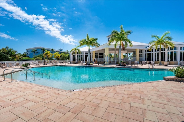 8405 Placida Rd Unit 406, Placida, FL 33946 - community pool with a patio