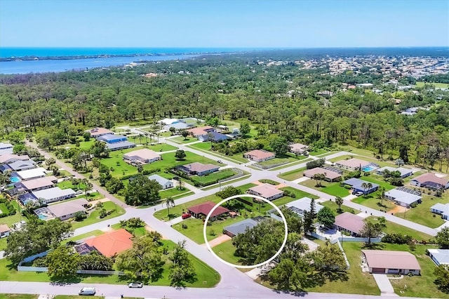 1040 Caples St, Englewood, FL 34223 - aerial view of residential area with a large body of water