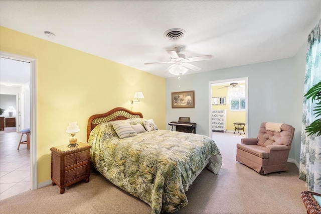 1040 Caples St, Englewood, FL 34223 - carpeted bedroom featuring a ceiling fan and baseboards