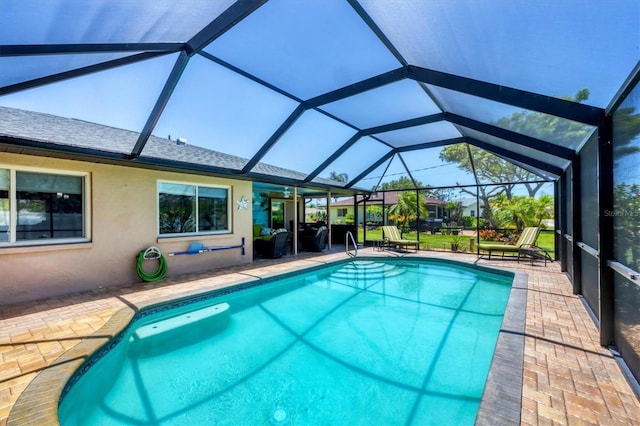 1040 Caples St, Englewood, FL 34223 - swimming pool with a patio and a lanai