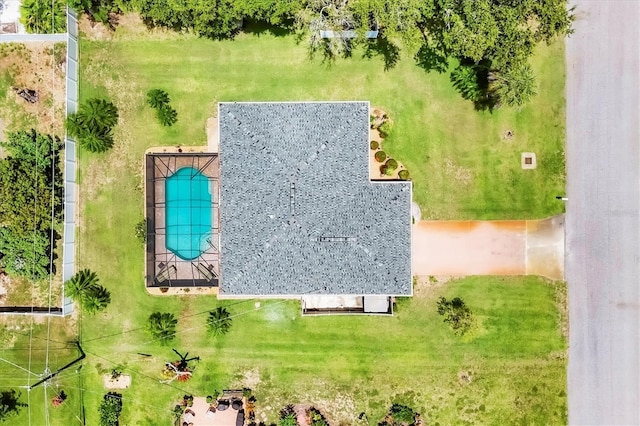 1040 Caples St, Englewood, FL 34223 - view from above of property with a pool