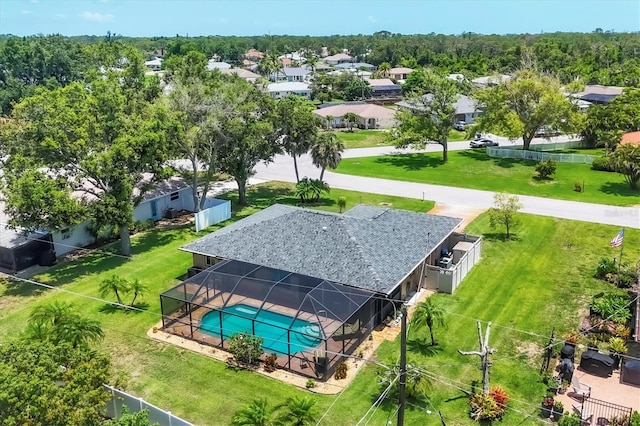 1040 Caples St, Englewood, FL 34223 - aerial view of residential area with a pool