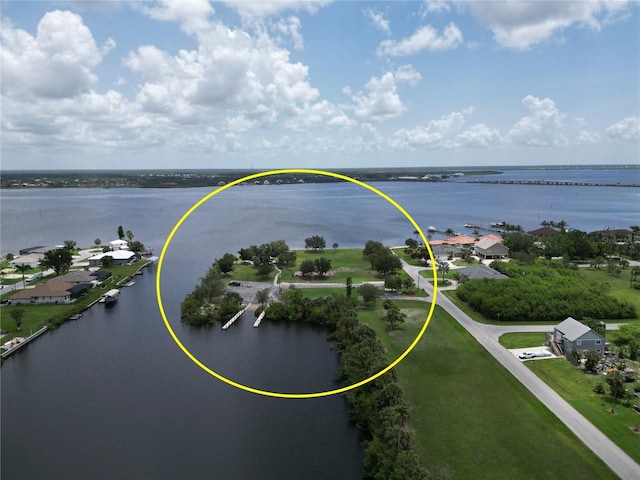 5412 Ulysses St, Port Charlotte, FL 33981 - bird's eye view of a nearby body of water and a notable bridge