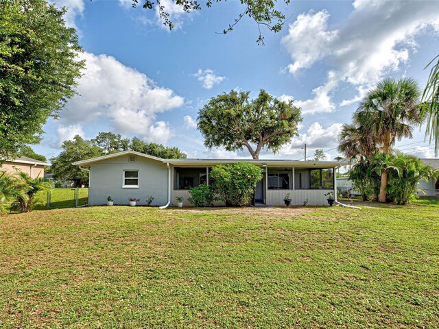 21519 Fairway Ave, Port Charlotte, FL 33952 - view of front of home featuring a sunroom