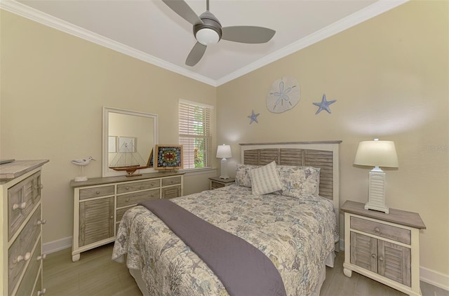 13051 Creekside Ln, Port Charlotte, FL 33953 - bedroom with ornamental molding and ceiling fan