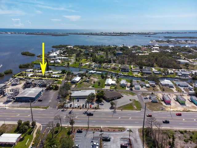 1765 Manor Rd, Englewood, FL 34223 - aerial view of residential area with a large body of water