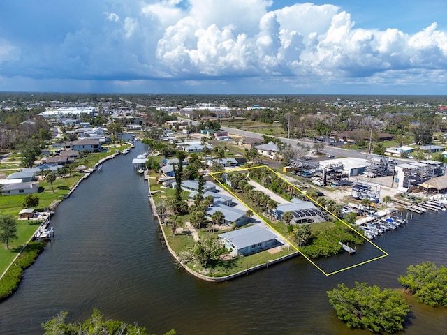 1765 Manor Rd, Englewood, FL 34223 - drone / aerial view of a large body of water