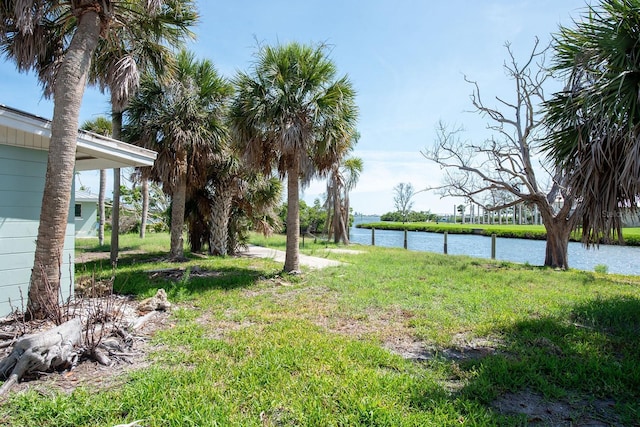 1790 Manor Rd, Englewood, FL 34223 - view of yard featuring a water view