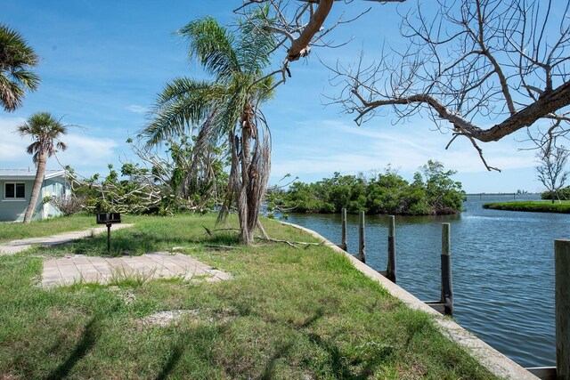 1790 Manor Rd, Englewood, FL 34223 - water view featuring a boat dock