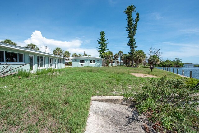 1790 Manor Rd, Englewood, FL 34223 - view of yard featuring a water view
