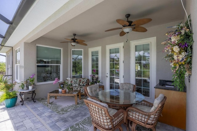 124 Cutlass Dr, Rotonda West, FL 33947 - sunroom / solarium with french doors