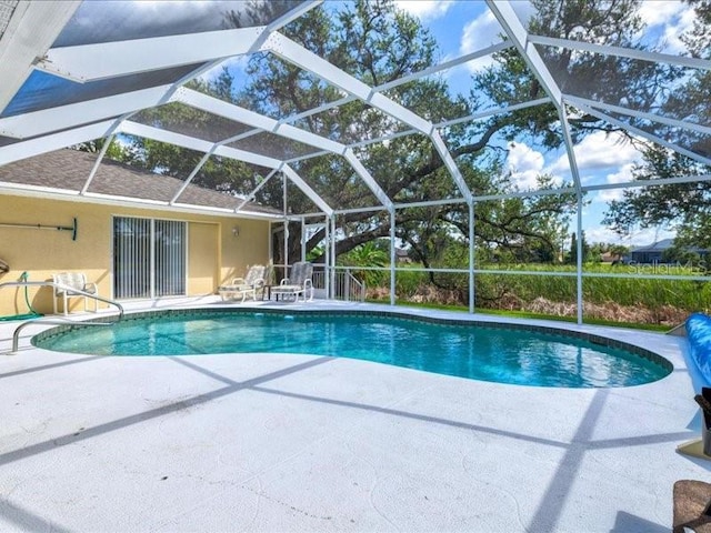 23 Pine Valley Ct, Rotonda West, FL 33947 - swimming pool featuring a patio area and a lanai