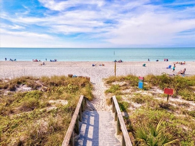 23 Pine Valley Ct, Rotonda West, FL 33947 - water view featuring local beach