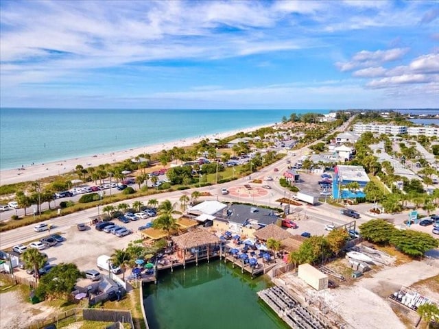 23 Pine Valley Ct, Rotonda West, FL 33947 - aerial view of waterfront with a beach