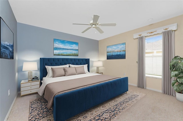 127 Jennifer Dr, Rotonda West, FL 33947 - carpeted bedroom featuring baseboards and ceiling fan