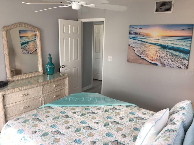 2373 N Beach Rd Unit 1C, Englewood, FL 34223 - bedroom featuring a ceiling fan