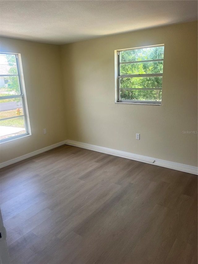 11216 Kimberly Ave Unit A & B, Englewood, FL 34224 - empty room with dark wood-style floors and plenty of natural light
